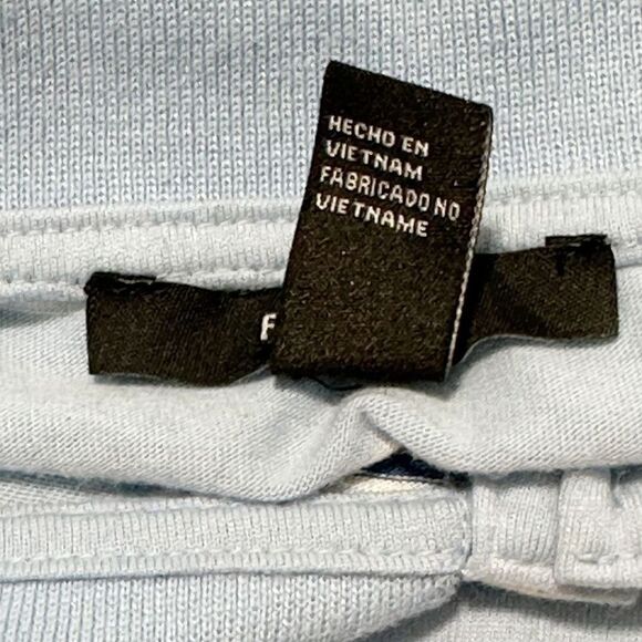 Forever 21 Womens Striped Collared Pullover Long Sleeve Crop Top Blue Size Small - Picture 8 of 10